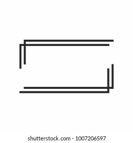 Frame border line page vintage. Vector 