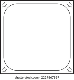 Frame Border with Line vector