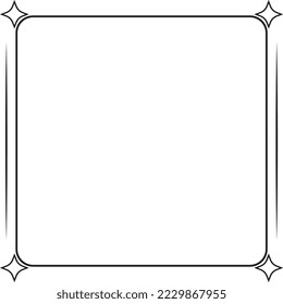 Frame Border with Line vector