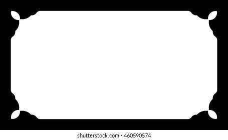 Frame border nameplate beautiful vector vintage isolated