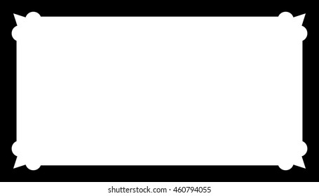 Frame border nameplate beautiful vector vintage isolated