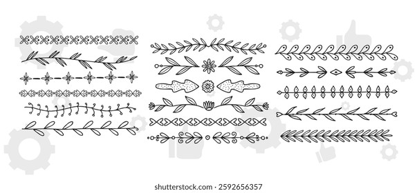 Frame border ornament. Decor line design pattern, flower luxury decoration. Book element, antique ornate classic floral. Elegant baroque label old filigree calligraphy shapes. Vector retro garish card