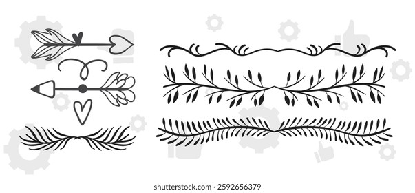 Frame border ornament. Decor line design pattern, flower luxury decoration. Book element, antique ornate classic floral. Elegant baroque label old filigree calligraphy shapes. Vector retro garish card