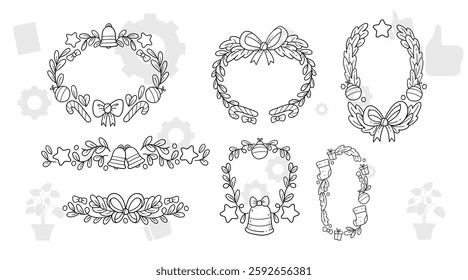 Frame border ornament. Decor line design pattern, flower luxury decoration. Book element, antique ornate classic floral. Elegant baroque label old filigree calligraphy shapes. Vector retro garish card