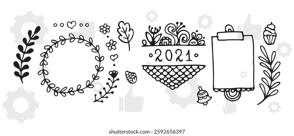 Frame border ornament. Decor line design pattern, flower luxury decoration. Book element, antique ornate classic floral. Elegant baroque label old filigree calligraphy shapes. Vector retro garish card