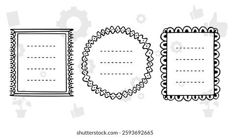 Frame border ornament. Decor line design pattern, flower luxury decoration. Book element, antique ornate classic floral. Elegant baroque label old filigree calligraphy shapes. Vector retro garish card