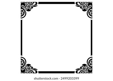 Frame Border Ornament for Decoration Design