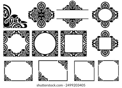 Frame Border Ornament for Decoration Design