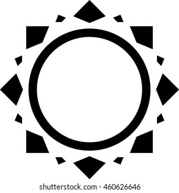 Frame border round circle beautiful vector vintage isolated