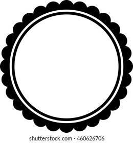 Frame border round circle beautiful vector vintage isolated
