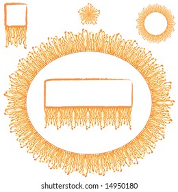 Frame and border set for many uses.