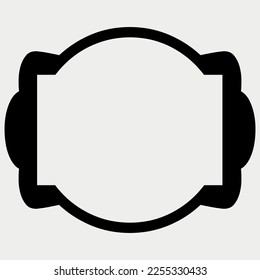 Frame Border Shape Element on Transparent background
