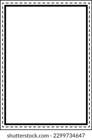 Frame border shape icon for decorative vintage doodle element for design in vector illustration