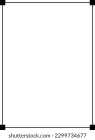 Icono de forma de borde de marco para el elemento doodle vintage decorativo para diseño en ilustración vectorial
