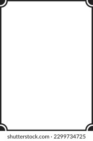 Frame border shape icon for decorative vintage doodle element for design in vector illustration