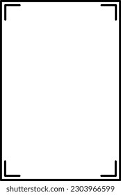 Icono de forma de borde de marco para el elemento doodle vintage decorativo para diseño en ilustración vectorial