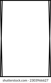 Frame border shape icon for decorative vintage doodle element for design in vector illustration