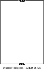 Frame border shape icon for decorative vintage doodle element for design illustration