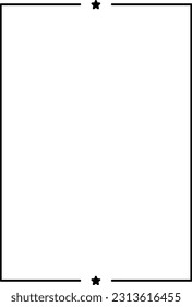 Frame border shape icon for decorative vintage doodle element for design illustration