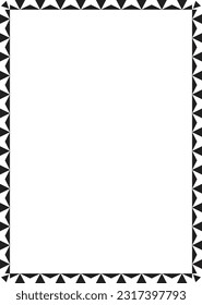 Frame border shape icon for decorative vintage doodle element for design in vector illustration