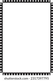 Frame border shape icon for decorative vintage doodle element for design in vector illustration