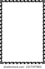 Frame border shape icon for decorative vintage doodle element for design in vector illustration