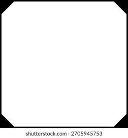 Icono de forma de borde de marco, elemento de doodle vintage decorativo para un diseño de Anuncio simple en Ilustración vectorial.
