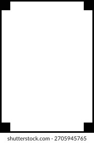 Icono de forma de borde de marco, elemento de doodle vintage decorativo para un diseño de Anuncio simple en Ilustración vectorial.
