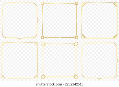 Frame border simple design. Frame decorative elements. Vintage frame.