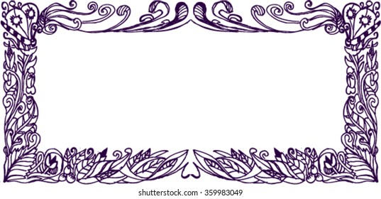  frame border, sketch