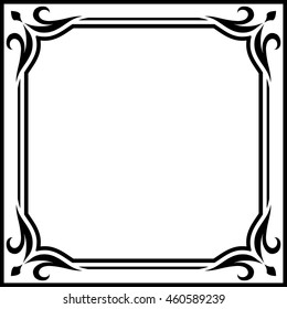 vintage square frame border