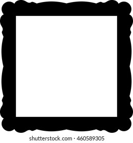 Frame border square beautiful vector vintage isolated