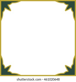 Frame border square beautiful vector vintage isolated