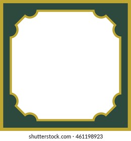Frame border square beautiful vector vintage isolated
