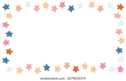 Frame border star shape for your text background