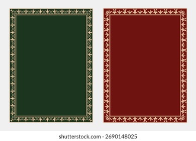 Frame border text box template hand drawn festive card decoration layout