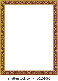 Frame border vector vintage isolated