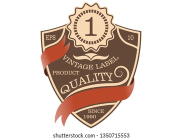 frame border vintage label or poster retro design vector