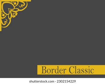 Rahmengrenzenhochzeit auf elegantem Design-Hintergrund