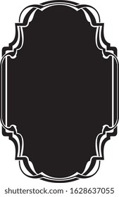 Frame Borders Black White Thai Ornamental Stock Vector (Royalty Free ...