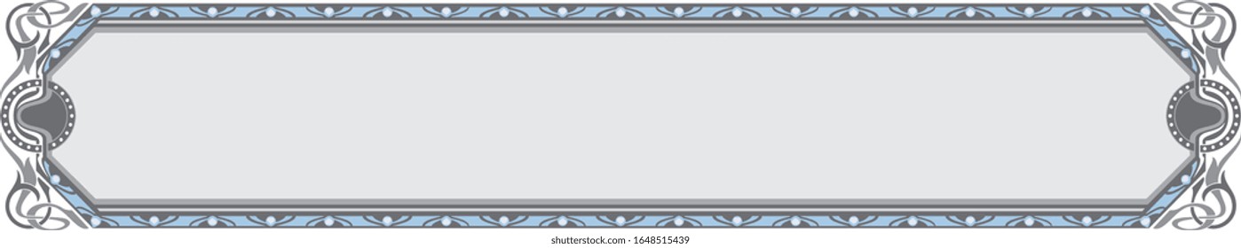 Frame and borders Colored and black white. Thai and ornamental pattern. Vector illustration. 