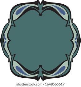 Frame and borders Colored and black white. Thai and ornamental pattern. Vector illustration. 