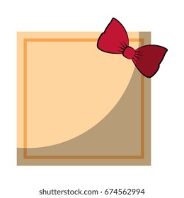 Frame with bow