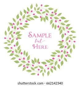 Frame branches with leaves