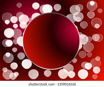 Frame bright sparkling circles