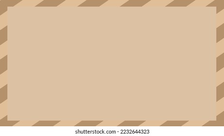 frame brown and beige ribbon and background 