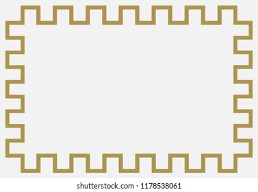 Frame of brown straight lines.