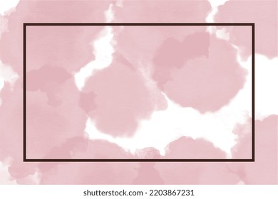 Frame With Brush Background Stock. Paint Brush Stroke With Frame Stock Illustration