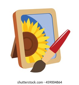 frame with brush icon