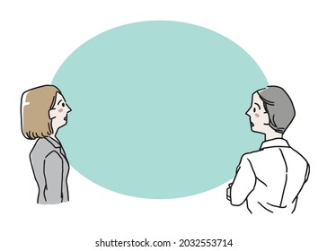 Frame of a businessman looking at information